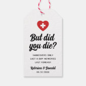 Maar ben je gestorven? Bachelorette Party Hangover Cadeaulabel (Achterkant)