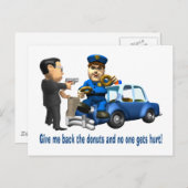 Maar Cops Love Donuts Briefkaart (Voorkant / Achterkant)