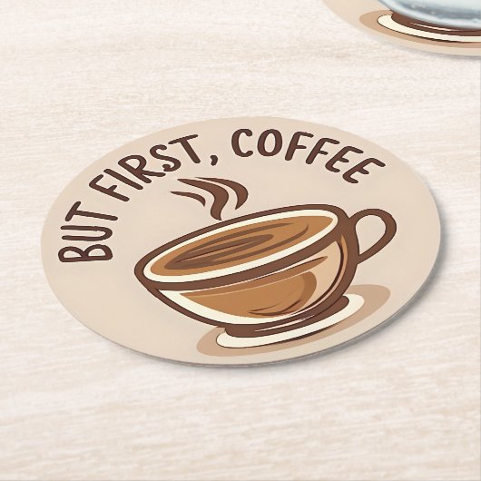 Maar de eerste koffieliefhebber is Onderzetter (Gebogen)