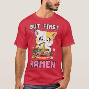 Maar de eerste roemenen die kat Kawaii Anime Baka T-shirt