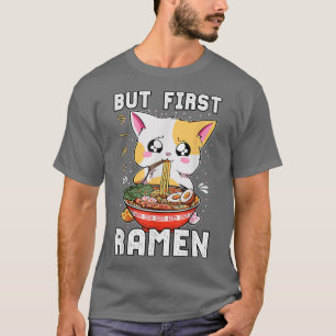 Maar de eerste roemenen die kat Kawaii Anime Baka T-shirt