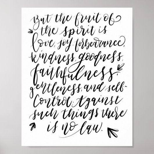 Maar de Vrucht van de Geest Poster (Voorkant)