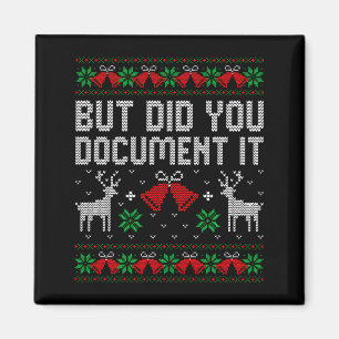 Maar deed je het niet grappig Kantoor Kerst lelijk Magneet