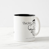 Maar eerst [ASL] koffie Tweekleurige Koffiemok (Voorkant rechts)