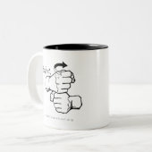 Maar eerst [ASL] koffie Tweekleurige Koffiemok (Voorkant links)