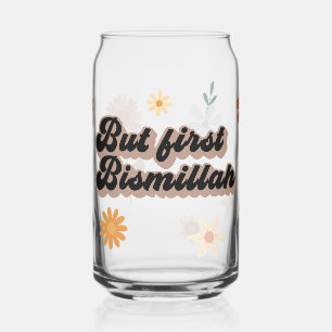 Maar eerst Bismillah Helderglazen Wilde Bloemen Blikvorm Glas