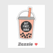 Maar Eerst Boba Sticker (Vel)