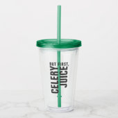 Maar eerst, Celery Juice Tumbler Acryl Drinkbeker (Voorkant)