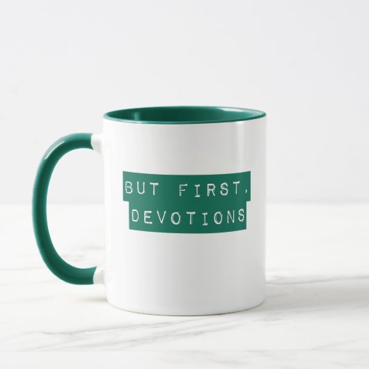 Maar eerst, Devotions Green Mok (Links)