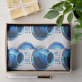 Maar eerst foto van de blauwe beker van COFFEE Tissuepapier (Geschenk)