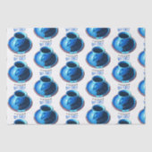 Maar eerst foto van de blauwe beker van COFFEE Tissuepapier (Voorkant)