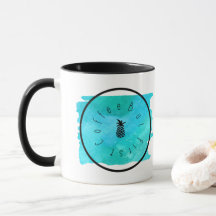 Maar eerst Koffie blauw ontwerp