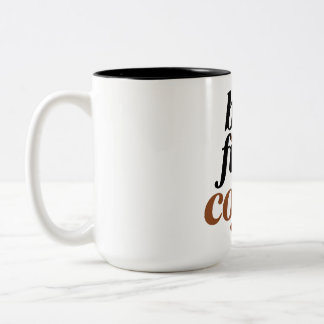 Maar Eerst Koffie Borstel Schrift Typografie Citaa Tweekleurige Koffiemok