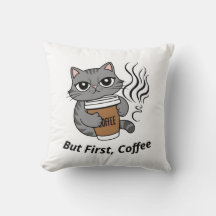 Maar eerst, koffie - gepersonaliseerde kattenliefh
