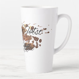 Maar eerst, "koffie" gepersonaliseerde keramische  latte mok