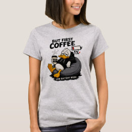 MAAR EERST KOFFIE Koffie Shirt Spreuken Tee