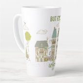 Maar eerst koffie latte mok (Linkerhoek)