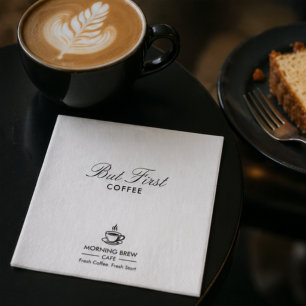 Maar Eerst Koffie Maatwerk Zakelijk Logo Papieren Servet