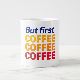 Maar eerst koffie Mok, grappige keramische beker Extra Grote Beker