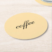 Maar eerst, koffie - Onderzetters (Gebogen)