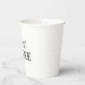 Maar eerst, koffie papieren bekers (Links)