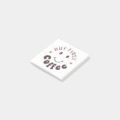 Maar eerst, koffie post-it® notes (Schuin)