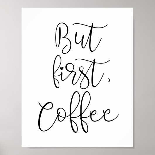 Maar eerst koffie poster (Voorkant)