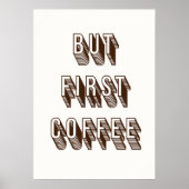Maar eerst koffie poster (Voorkant)