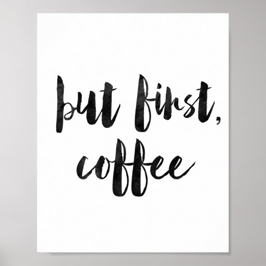 Maar eerst koffie poster (Voorkant)