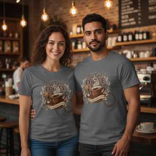 Maar Eerst Koffie Sarcasme Verslaafde T-Shirt