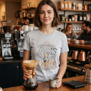 Maar eerst koffie Tri-Blend shirt
