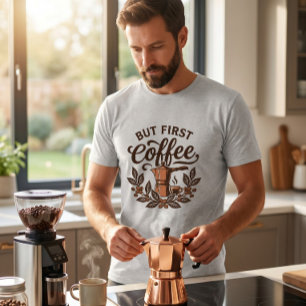 Maar eerst koffie Tri-Blend shirt