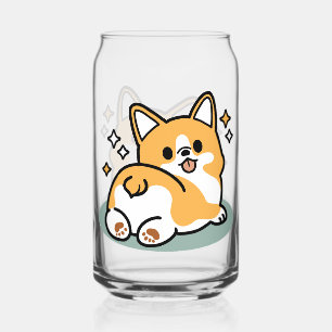 Maar eerst, laten we dutten - Schattigee Corgi But Blikvorm Glas