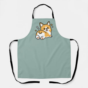 Maar eerst, laten we dutten - Schattigee Corgi But Schort