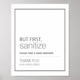 Maar eerst, maak het huwelijksgeblog schoon poster