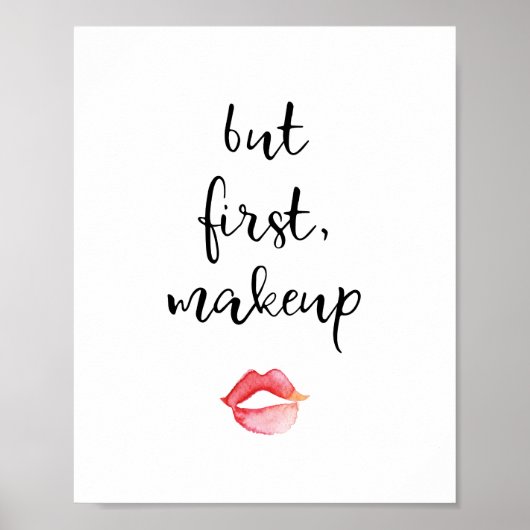 Maar eerst Makeup Poster (Voorkant)