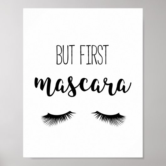 Maar eerst mascara poster (Voorkant)