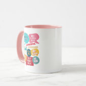 Maar eerst Milk Cool Conversation Bubble Gezegden Mok (Voorkant links)