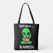 Maar eerst Ramen fun Alien Draagtas (Achterkant)