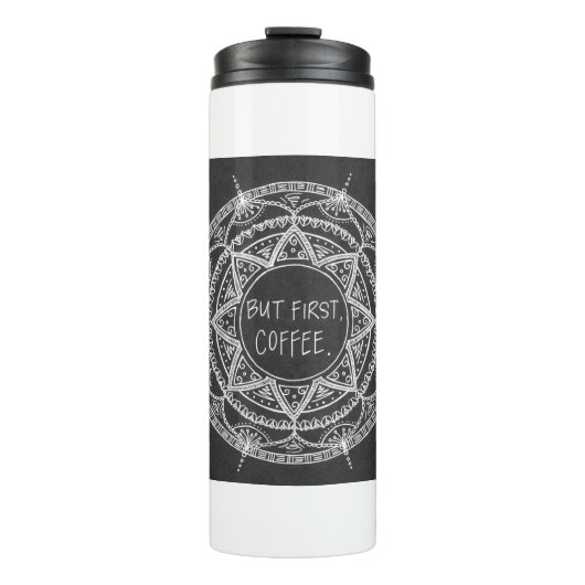 Maar eerst thermosbeker (Voorkant)