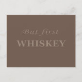 Maar eerst whisky citeert grappig briefkaart (Voorkant)