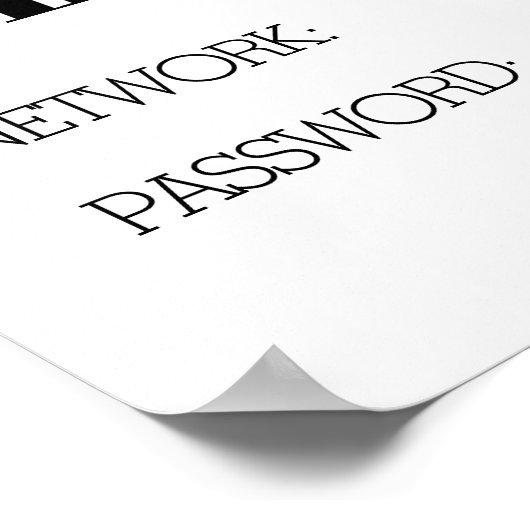 Maar eerst: Wifi Funny Home Decor Poster (Hoek)