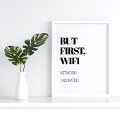 Maar eerst: Wifi Funny Home Decor Poster