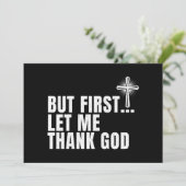 Maar eerst wil ik God bedanken Kaart (Staand voorkant)