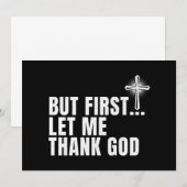 Maar eerst wil ik God bedanken Kaart (Voorkant / Achterkant)