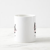 Maar eerst zweeft | Lash-technicus, monogram Koffiemok (Center)
