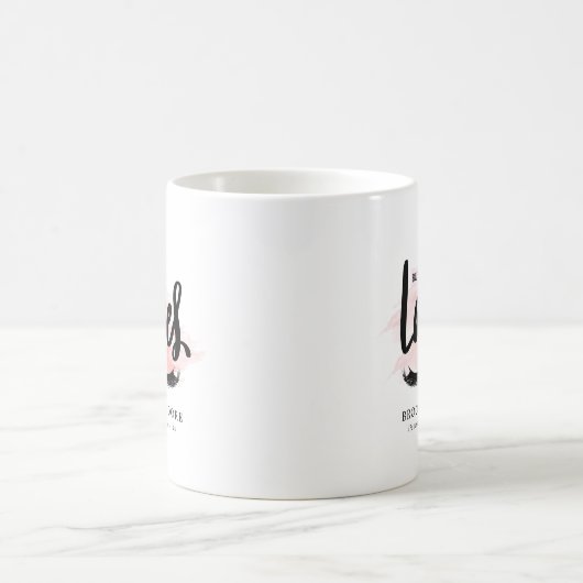 Maar eerst zweeft | Lash-technicus, monogram Koffiemok (Center)