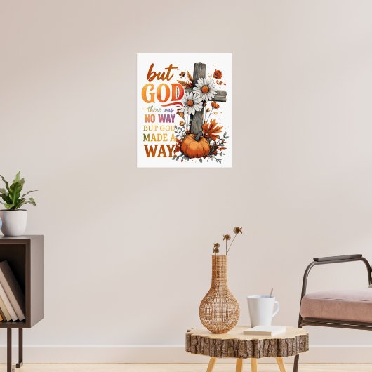Maar God maakte een weg Poster (Woonkamer 3)