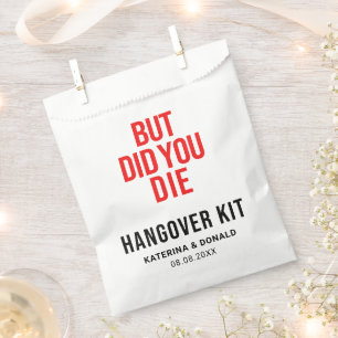 Maar heb je die weddenschap met Hangover Recovery Bedankzakje