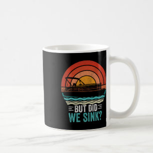 Maar hebben we de pontonboot komisch kapitein vare koffiemok